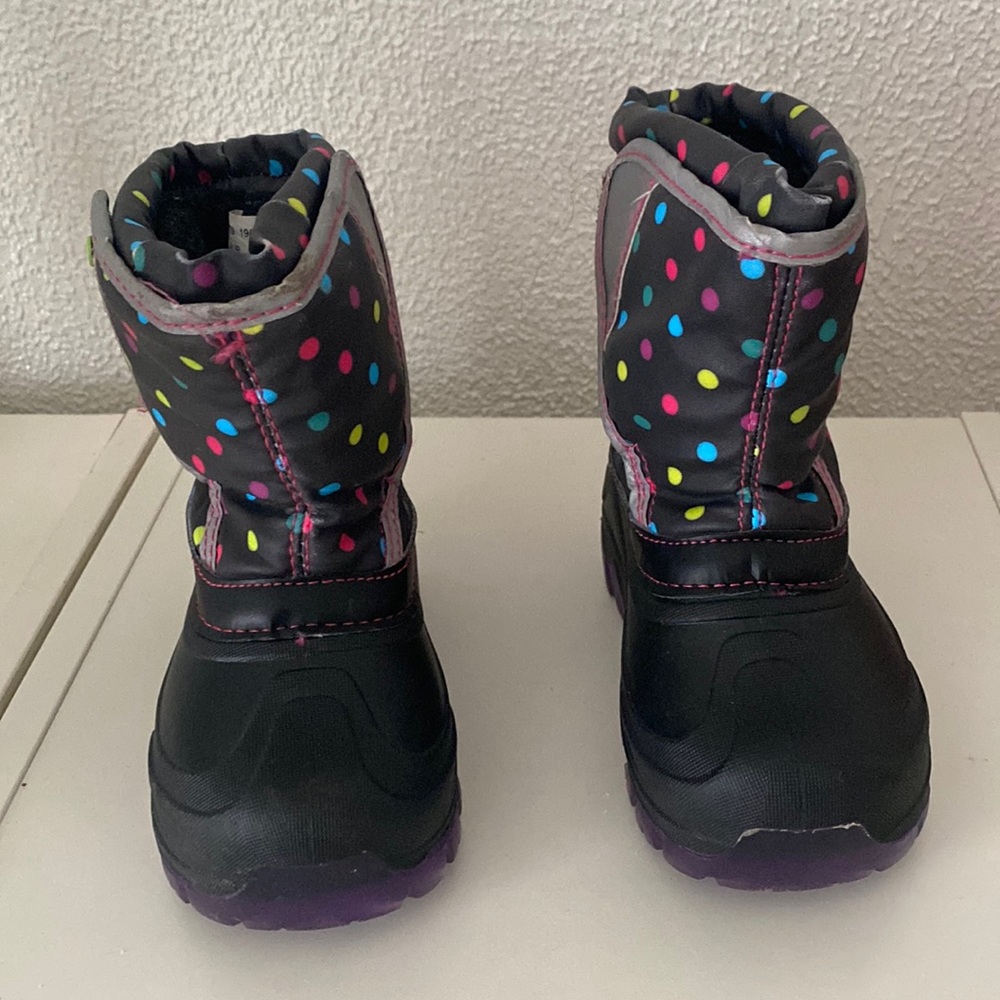 Girls multicolor snow boots